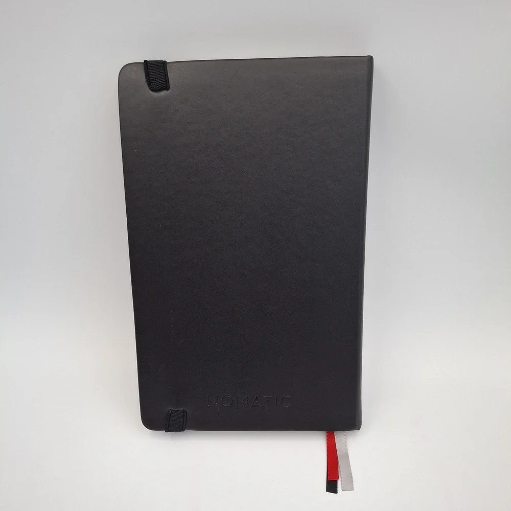 NOMATIC Planner Black Faux Leather Journal Undated Weekly Monthly Goal Organizer